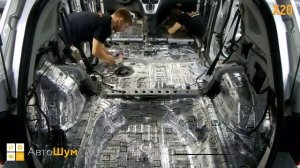 Шумоизоляция пола с арками Haval H6 в уровне Премиум. АвтоШум.