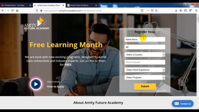 Machine Learning and AI Certification - Amity Future Academy Free Online Courses with Certificate смотреть онлайн