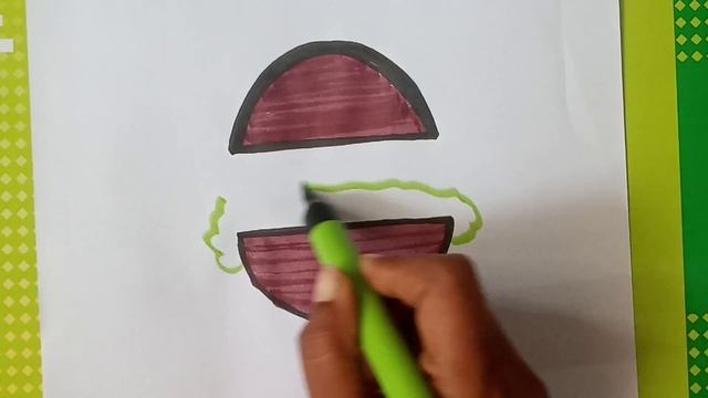 Burger King drawing for kids and toddler's Coloring painting, burger drawing смотреть онлайн