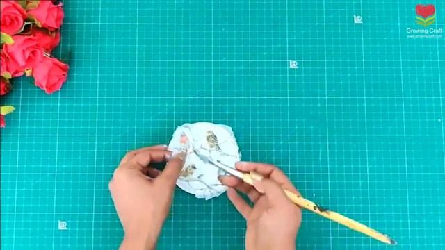 Coaster Making With Decoupage Napkin ♥ Growing Craft ♥ How To Use Transfer Sheets