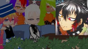 ‧͙⁺˚*･༓☾Реакция Уно, Рока, Нико, Масиро Муцуки на Джуго Муцуки☽༓･*˚⁺‧͙ [2/2] #намбака моя ау.