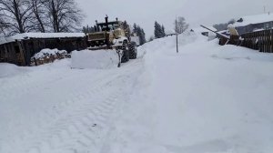 к-703 на расчистке снега