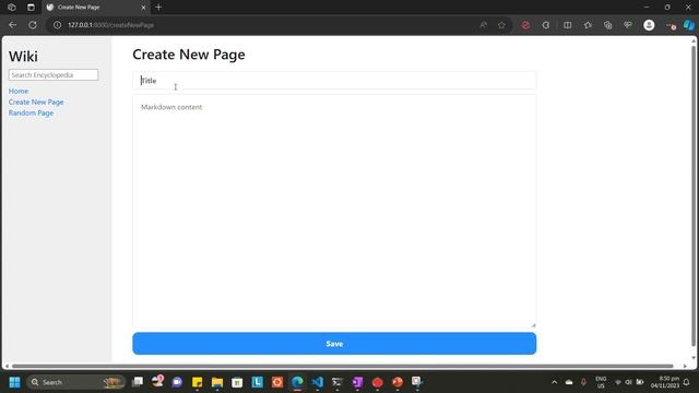 PROJECT 1 - Wiki (Harvard CS50 Web Programming) смотреть онлайн
