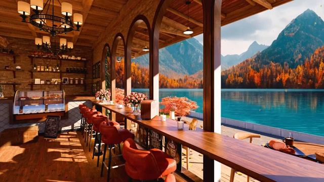 Осенний день в уютной кофейне Книга 4К с расслабляющей джазовой музыкой для учебы/работы #83 смотреть онлайн