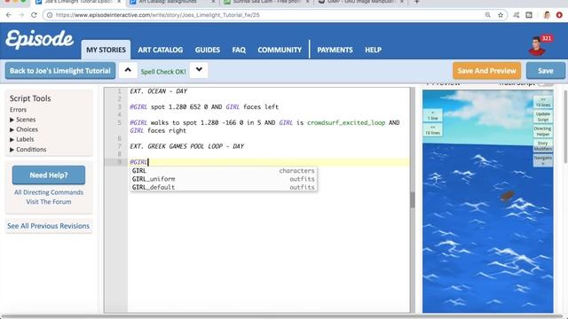 SWIMMING SCENES | Episode Limelight Tutorial 20 смотреть онлайн