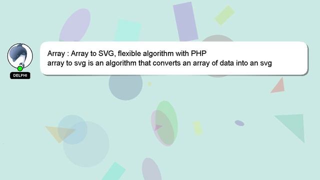 Array : Array to SVG, flexible algorithm with PHP смотреть онлайн