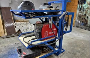 Тележка для сварочного полуавтомата проект в программе Компас 3D своими руками