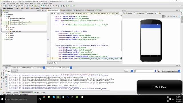 Android Studio Tutorial - Advanced Search Bar смотреть онлайн