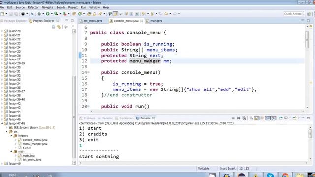 how to make a java console menu ultimate tut смотреть онлайн