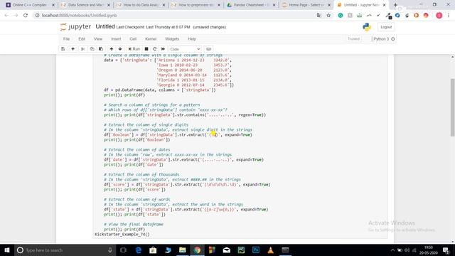 Preprocessing string data in Pandas dataframe смотреть онлайн