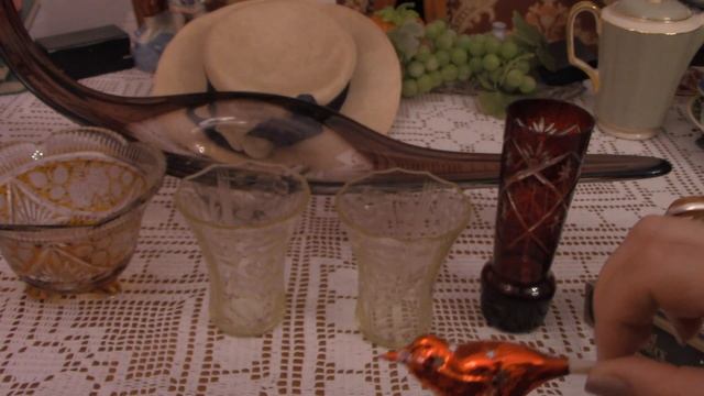 Покупки с блошиного рынка .Франция.Старинное чешское стекло . смотреть онлайн