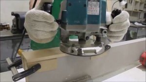 Врезка скрытых петель ручным фрезером