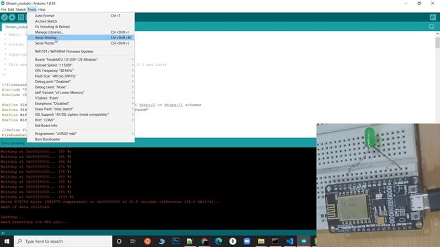 IOT with Firebase : Stream Switch/Sensor Values to ESP8266 NODEMCU | Control LED Using Firebase смотреть онлайн