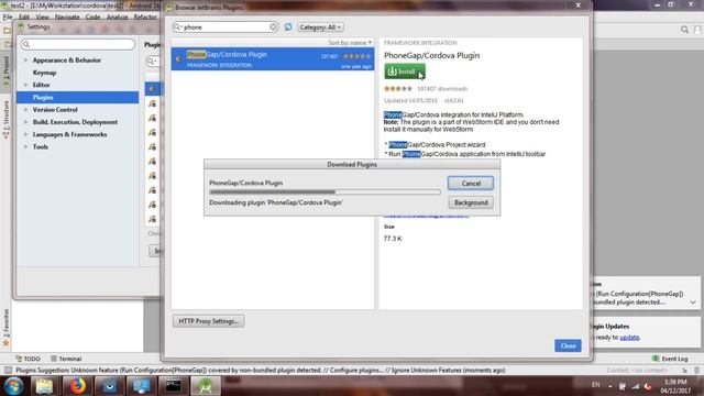 Install Cordova, Import to Android studio to Deploy using PhoneGap Cordova Plugin смотреть онлайн