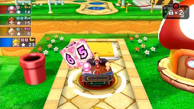 Mario Party 10 - Mushroom Park Peach Vs Toadette Vs Daisy Vs Rosalina (Master Difficulty) смотреть онлайн