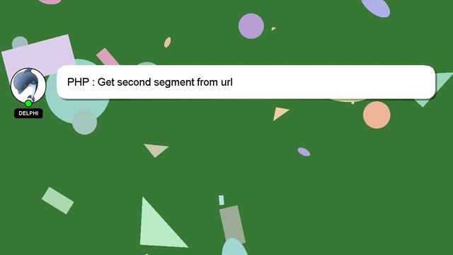 PHP : Get second segment from url смотреть онлайн