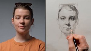 «ПОРТРЕТНЫЙ НАБРОСОК УГЛЕМ» Видео-урок от Ксении Карпенко | Онлайн-школа Akademika