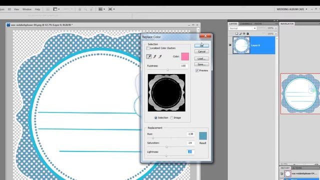 Digital Scrapbooking Tutorial - Photoshop Color Replacer Tool смотреть онлайн