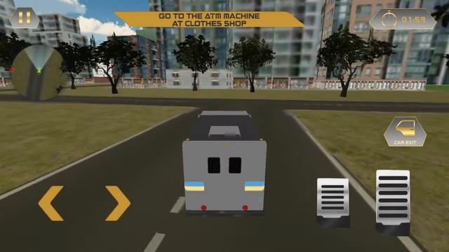Bank Cash Transit Security Van - ATM Machine Sim смотреть онлайн