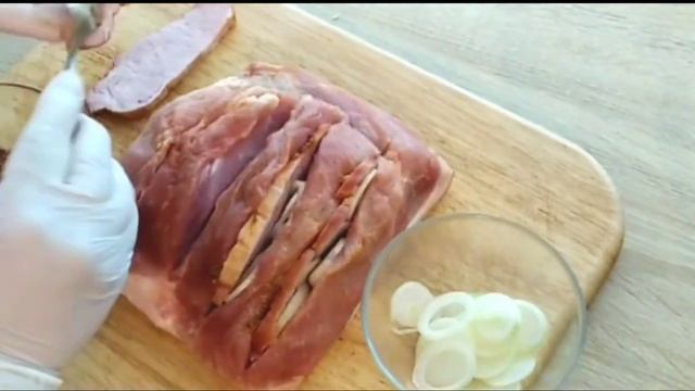 Ну, очень вкусная Свиная Грудинка в духовке! смотреть онлайн