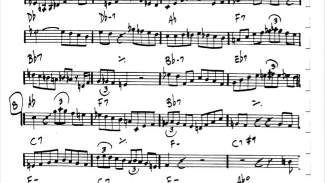 Playalong - Donna Lee (slow Tempo)