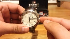 TISSOT T035 работа хронографа и настройка даты и времени