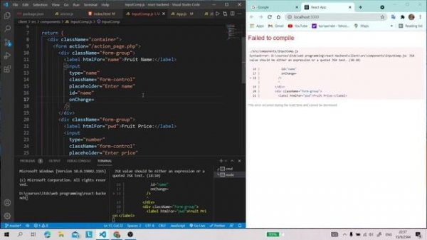 Ep8 - React Front End , POST request, PostgreSQL
