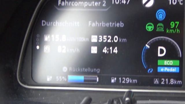 Nissan Leaf 40 kWh Exter - Ulm 560 km wie lange dauert es ? Roadtrip rein elektrisch смотреть онлайн