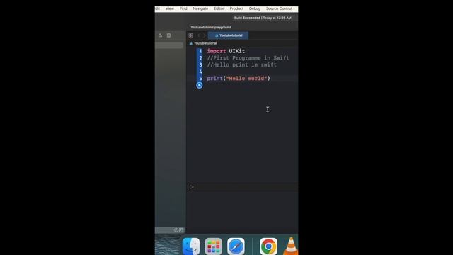 First Programme in Swift | Hello World in Swift | iOS Mobile app | Swift 2023 | print hello world смотреть онлайн