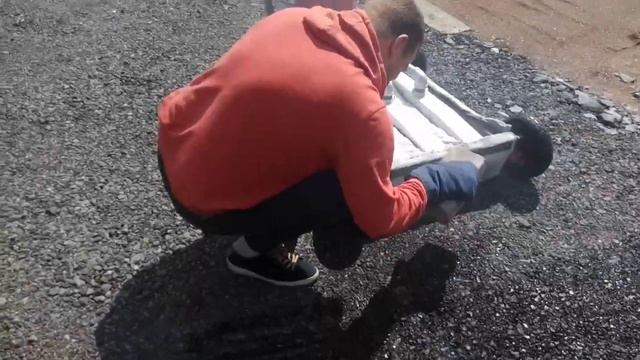 Разогрев асфальтной крошки. смотреть онлайн