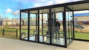 Первую тёплую остановку смонтировали в Югорске