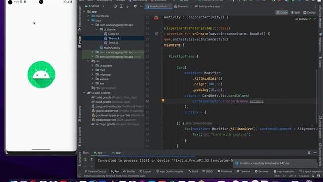 Kotlin With Jetpack Compose Ui And Material 3: Card Component смотреть онлайн