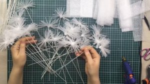 Мастер-класс ростовой пушистый одуванчик /DIY giant fluffy dandelion / Dente-de-leão macio gigante