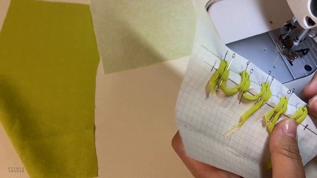 Манжеттің 1-ші түрі.  Құрастыру және тігу. Манжеты с воздушными петлями.