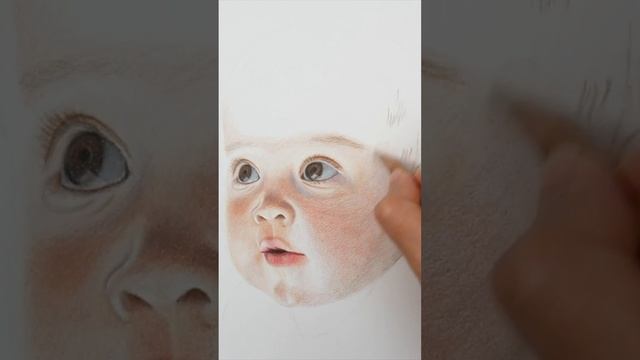 Coloring a Baby Portrait with Colored Pencils смотреть онлайн