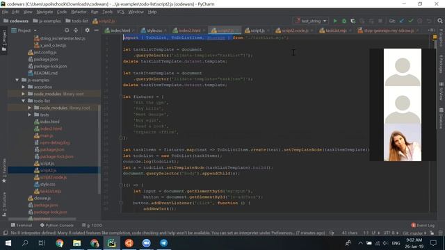 26.01.2019 Class, Modules ToDo List смотреть онлайн