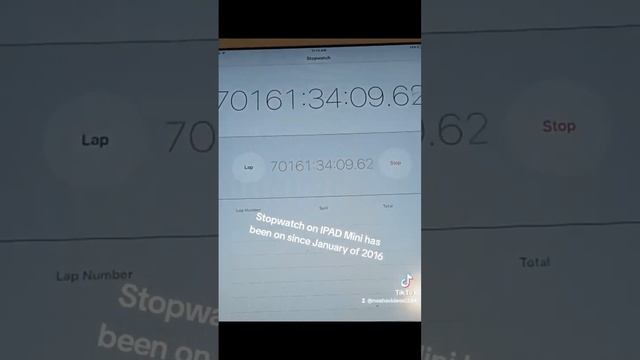 IPAD Mini Stopwatch Has Been On Since January of 2016 #ipad #ipadmini #stopwatch смотреть онлайн
