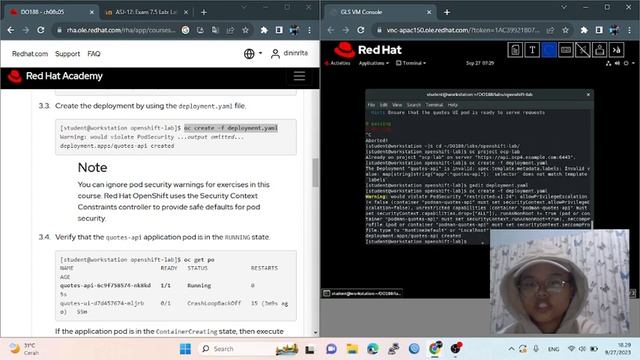 8.5 Lab Container Orchestration with Kubernetes and OpenShift смотреть онлайн