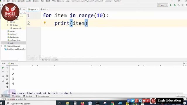 For Loops in Python part.| Eagle Education смотреть онлайн