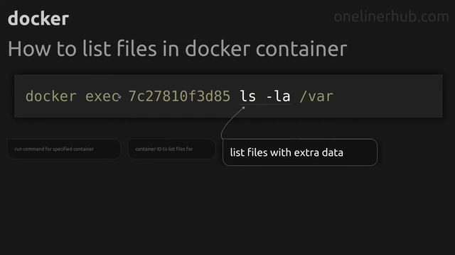 How to list files in docker container #docker смотреть онлайн