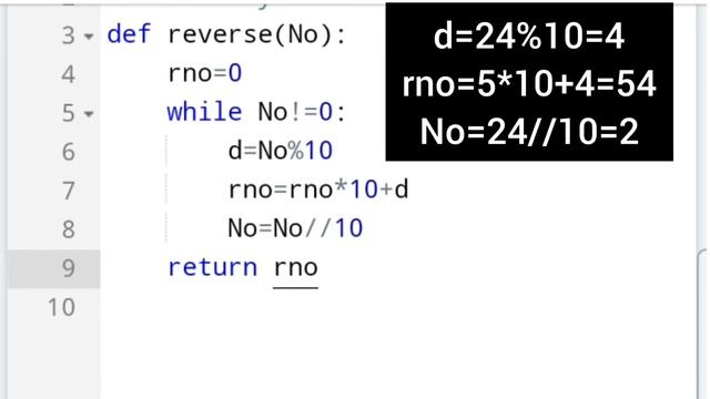Program to find reverse of a number in python | Function in python смотреть онлайн