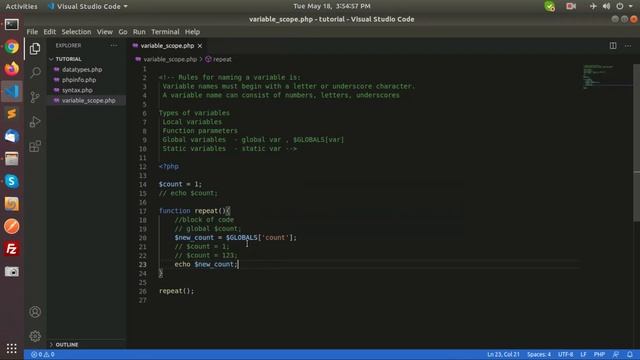 Types of Variables in PHP смотреть онлайн