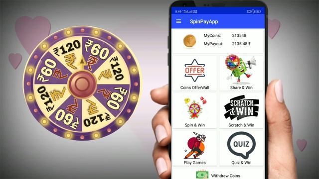 NEW APP SPIN TO WIN FREE SPIN KARKE DAILY ₹180 PAYTM CASH KAMAO смотреть онлайн