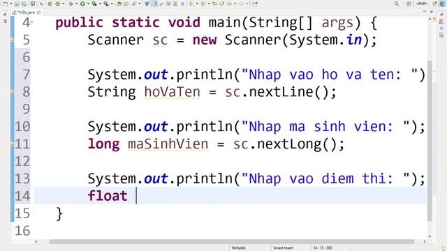 Java 09. Cách nhập dữ liệu từ bán phím | Phần 1 - Lập Trình Java Cơ Bản смотреть онлайн