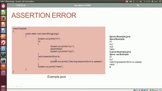 Assertion ( assert Statement ) in Java | #5 | Handling java.lang.AssertionError смотреть онлайн