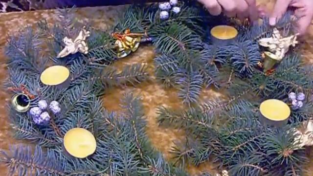 ИЗГОТОВЛЕНИЕ РОЖДЕСТВЕНСКОГО ВЕНКА смотреть онлайн