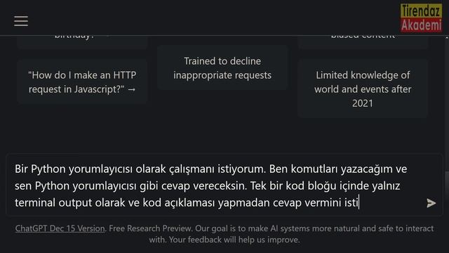 ChatGPT & Python ? Yapay Zeka Dersleri смотреть онлайн