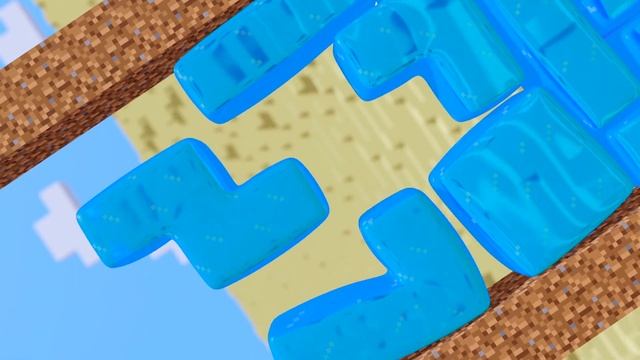Minecraft Water Tetris - Softbody Simulation