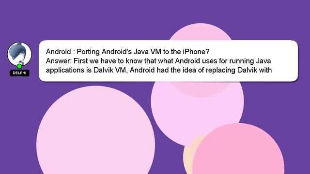 Android : Porting Android's Java VM to the iPhone? смотреть онлайн