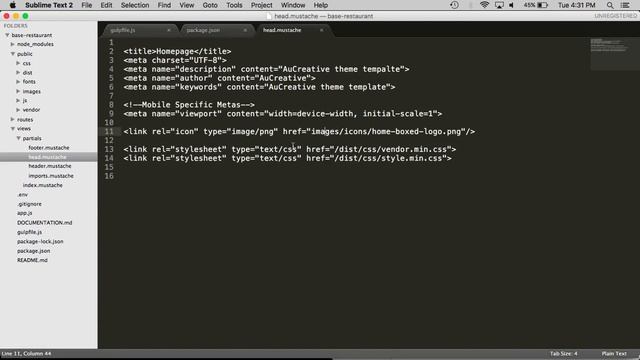 2. Node & Express Tutorial - Restaurant Website смотреть онлайн
